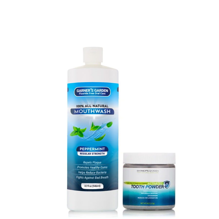 Natural Mouthwash and Tooth Powder