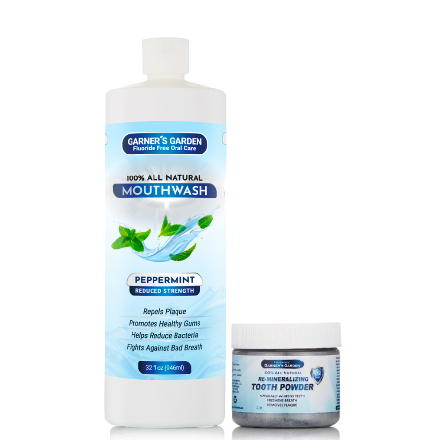 Natural Mouthwash and Tooth Powder